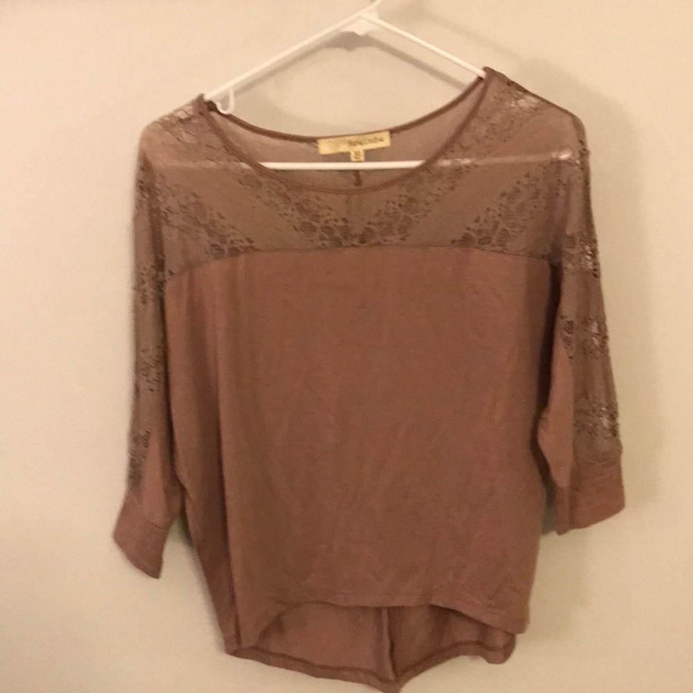 Lace detail top